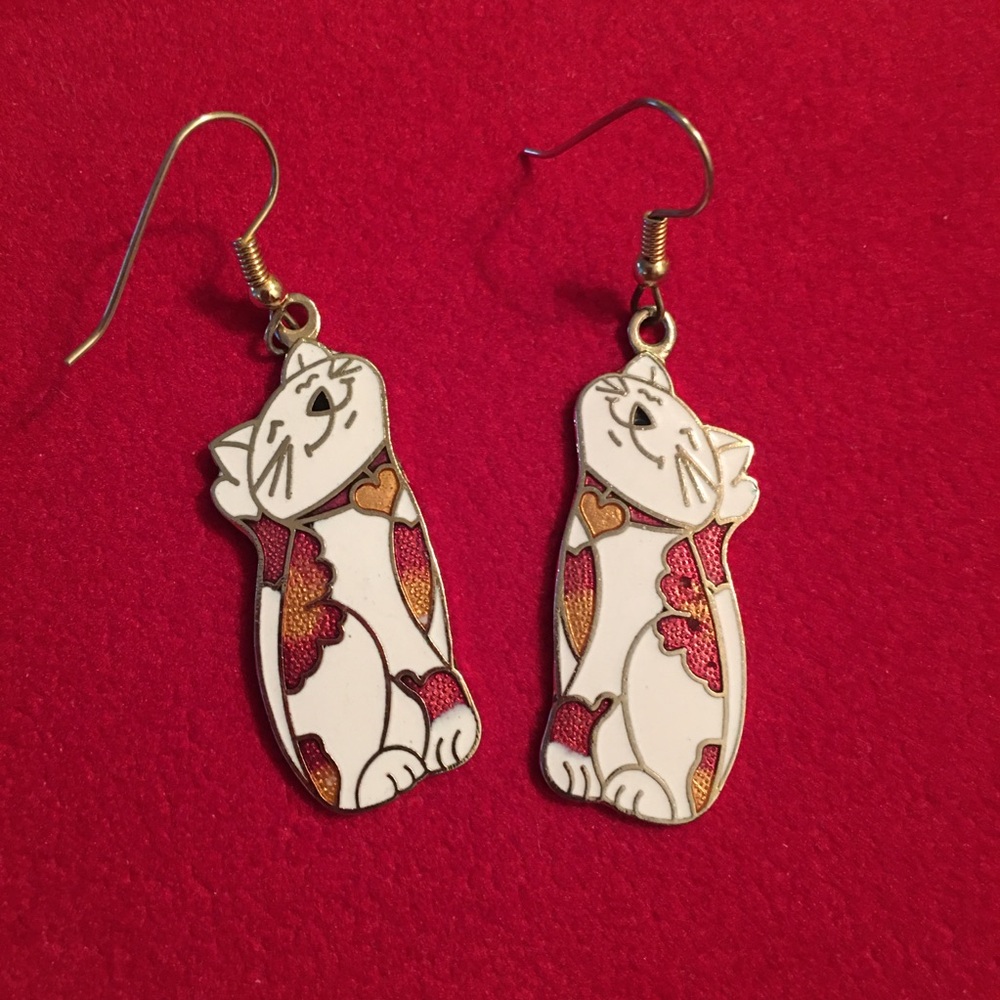 Happy Cat Earrings